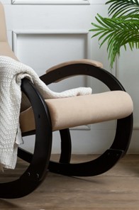 Кресло-качалка в гостиную Корсика, ткань Amigo Beige 34-Т-AB в Нижнем Новгороде - предосмотр 6