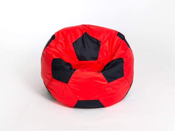 Кресло-мешок Мяч большой, красно-черный в Нижнем Новгороде - изображение