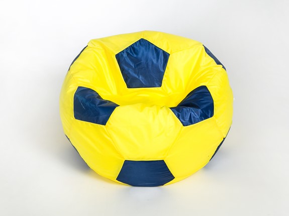 Кресло-мешок Мяч большой, желто-синий в Нижнем Новгороде - изображение