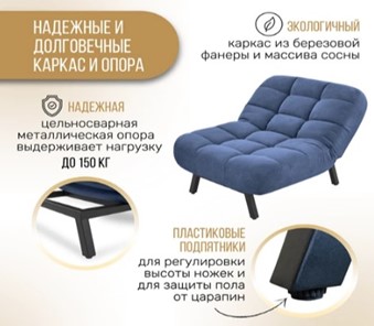 Кресло-кровать Абри опора металл (синий) в Нижнем Новгороде - предосмотр 10