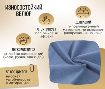 Кресло-кровать Абри опора металл (синий) в Нижнем Новгороде - предосмотр 9