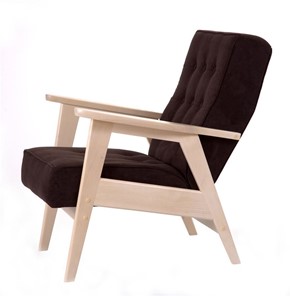 Кресло Ретро (беленый дуб / RS 32 - коричневый) в Нижнем Новгороде - предосмотр 1