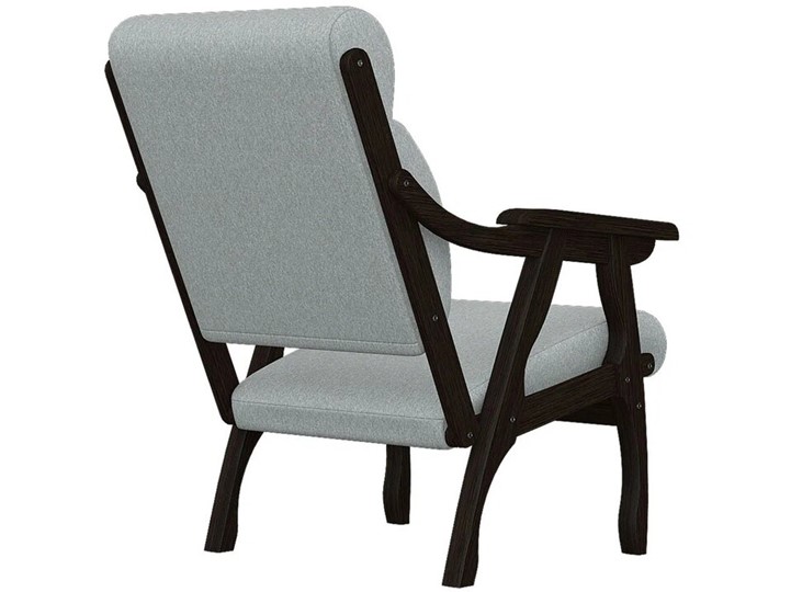 Кресло мягкое Вега 10 ткань серый, каркас венге в Нижнем Новгороде - изображение 2