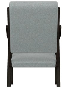 Кресло мягкое Вега 10 ткань серый, каркас венге в Нижнем Новгороде - предосмотр 5