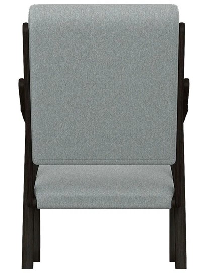 Кресло мягкое Вега 10 ткань серый, каркас венге в Нижнем Новгороде - изображение 5