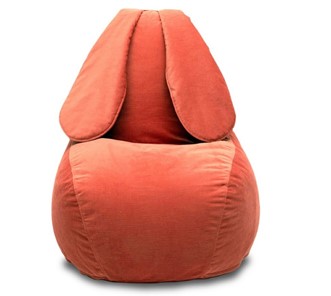 Кресло-мешок Зайка (длинные уши), оранжевый в Нижнем Новгороде - предосмотр