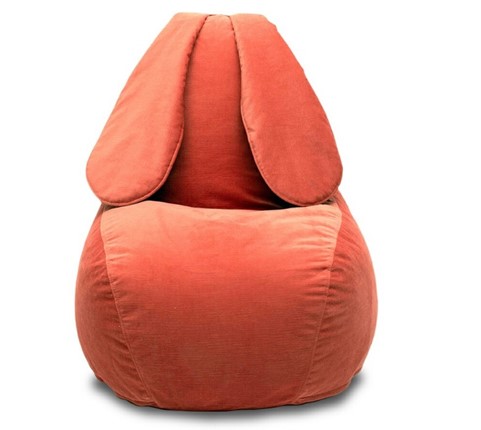 Кресло-мешок Зайка (длинные уши), оранжевый в Нижнем Новгороде - изображение