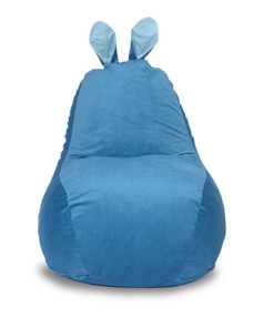 Кресло-игрушка Зайка (короткие уши), синий в Нижнем Новгороде - предосмотр