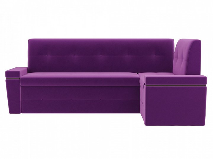 Раскладной кухонный диван Деметра угловой, Фиолетовый (микровельвет) в Нижнем Новгороде - изображение 3