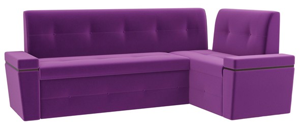Раскладной кухонный диван Деметра угловой, Фиолетовый (микровельвет) в Нижнем Новгороде - изображение
