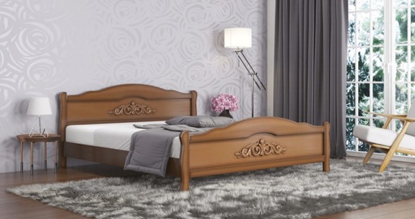 Двуспальная кровать Анастасия 160*200 с основанием в Нижнем Новгороде - изображение