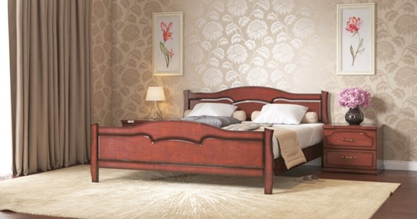 Кровать полутороспальная Лидия 140*200 с основанием в Нижнем Новгороде - изображение