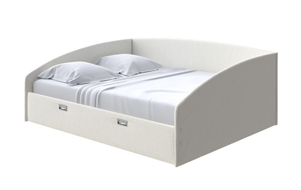 Спальная кровать Bono 160х200, Искусственная шерсть (Лама Лён) в Нижнем Новгороде - изображение