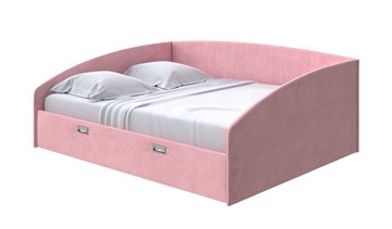 Кровать спальная Bono 160х200, Велюр (Casa Жемчужно-розовый) в Нижнем Новгороде