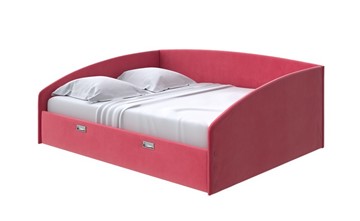 Двуспальная кровать Bono 160х200, Велюр (Forest 13 Красный) в Нижнем Новгороде