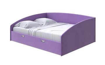 Двуспальная кровать Bono 160х200, Велюр (Forest 741 Светло-фиолетовый) в Нижнем Новгороде