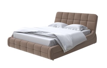 Двуспальная кровать Corso-6 200х200, Велюр (Forest 514 Светло-коричневый) в Нижнем Новгороде - предосмотр
