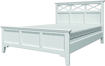 Кровать спальная Грация-5 с белым карнизом (Белый Античный) 160х200 в Нижнем Новгороде