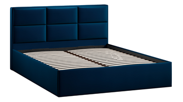 Кровать с подъемным механизмом Стелла тип 1 (Велюр Confetti Blue) в Нижнем Новгороде - предосмотр 1