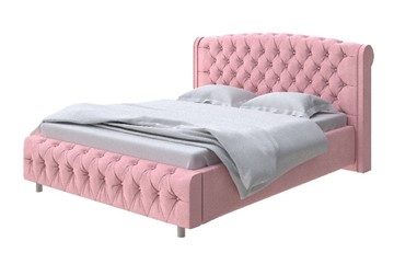 Кровать в спальню Salvatore 160x200, Велюр (Casa Жемчужно-розовый) в Нижнем Новгороде