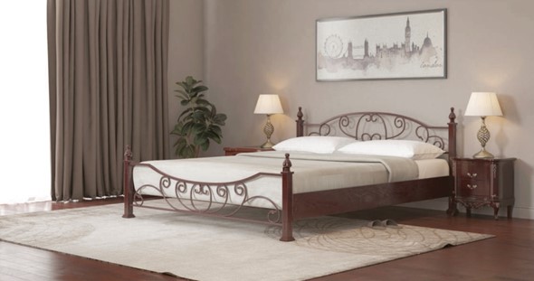 Кровать двуспальная Барон 160*195 с основанием в Нижнем Новгороде - изображение