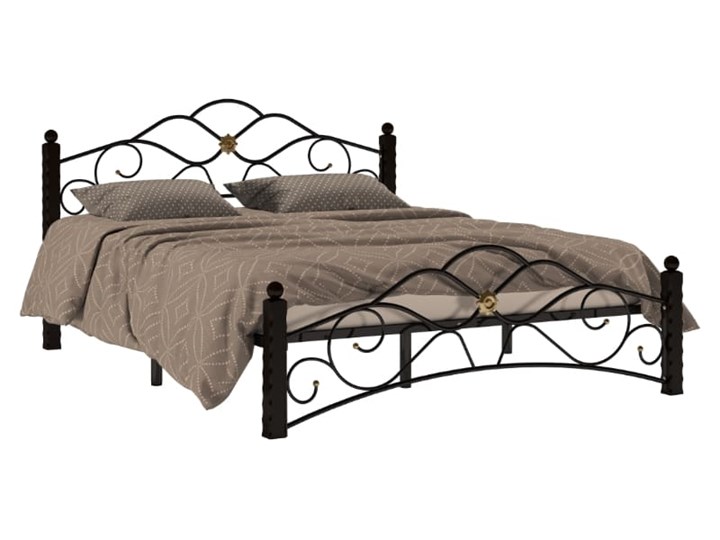 Двуспальная кровать Гарда 3, 160х200, черная в Нижнем Новгороде - изображение 1