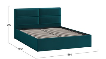 Кровать с подъемным механизмом Глосс Тип 1 (Велюр Confetti Izumrud) в Нижнем Новгороде - предосмотр 1
