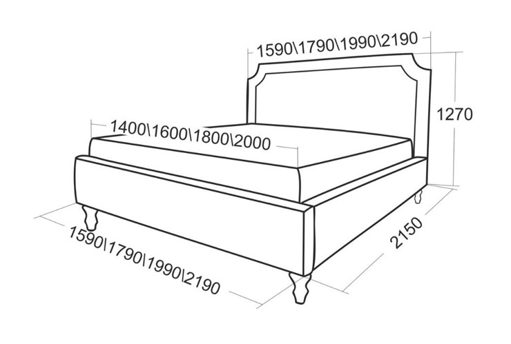 Кровать с механизмом двуспальная Леонардо 2190 в Нижнем Новгороде - изображение 5