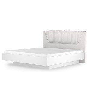 Кровать с механизмом полуторная Марсель-11 (Белый, ткань Catania white) 1400 в Арзамасе