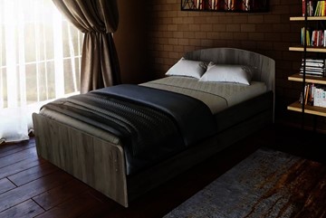 Спальная кровать 1200х2000 с низкой ножной спинкой в Нижнем Новгороде - предосмотр