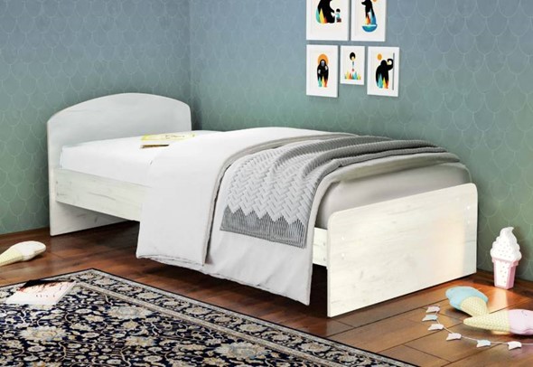 Спальная кровать 900х2000 со средником и низкой ножной спинкой в Нижнем Новгороде - изображение