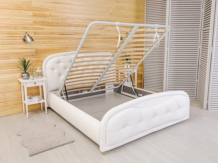 Кровать в спальню Кристалл 5 1400х2000 с подъёмным механизмом в Нижнем Новгороде - изображение 4