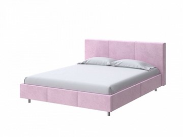 Полутороспальная кровать Novo 140х200 Велюр (Teddy Розовый фламинго) в Нижнем Новгороде