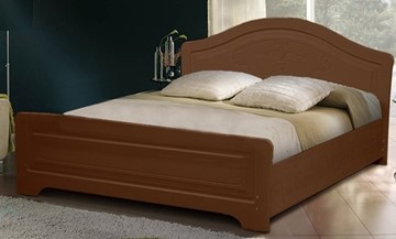 Кровать 1.5-спальная Ивушка-5 2000х1200 с высоким изножьем, цвет Итальянский орех в Нижнем Новгороде - предосмотр