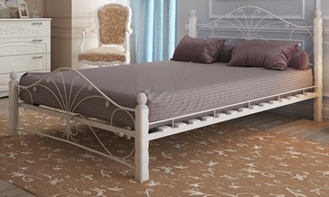 Спальная кровать Фортуна 1, 1400, белый/белый в Нижнем Новгороде - предосмотр
