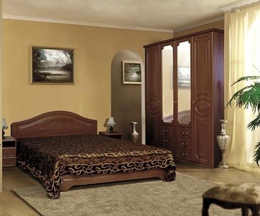 Спальный гарнитур Ивушка-5, цвет Итальянский орех в Нижнем Новгороде - изображение
