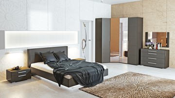 Модульная спальня Наоми №1, цвет Фон серый, Джут в Нижнем Новгороде - предосмотр 5