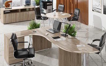 Набор мебели в офис Wave 2, рабочий стол и конференц-стол в Нижнем Новгороде - предосмотр