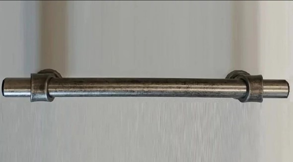 Ручка-скоба (128 мм), античное серебро Прованс в Нижнем Новгороде - изображение