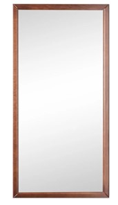 Зеркало навесное в гардероб Ника (Средне-коричневый) 119,5 см x 60 см в Нижнем Новгороде - предосмотр
