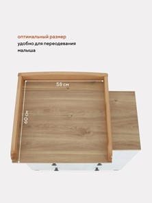 Комод для новорожденных Rant BAMBOO 84см 3 ящ. (арт.108) Cloud white в Нижнем Новгороде - предосмотр 16