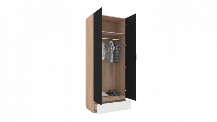 Распашной шкаф Юниор-4 2х-дверный для одежды в Нижнем Новгороде - изображение 1