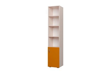 Детский шкаф-пенал 400 1Д Млечный дуб, Оранжевый в Арзамасе