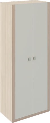 Двухдверный шкаф Глэдис М22 (Шимо светлый/Белый текстурный) в Нижнем Новгороде - изображение