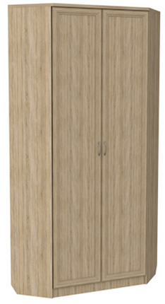 Шкаф распашной 401 угловой со штангой, цвет Дуб Сонома в Нижнем Новгороде - изображение