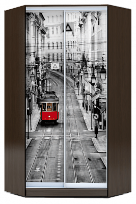 Угловой шкаф 2300х1103, ХИТ У-23-4-77-01, Лондон трамвай, венге аруба в Нижнем Новгороде - изображение