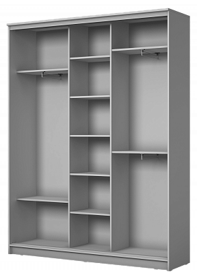 Шкаф 3-х дверный Хит-24-4-18-656-13, 2400х1770х420, пескоструй "Ромб" Венге в Нижнем Новгороде - изображение 1