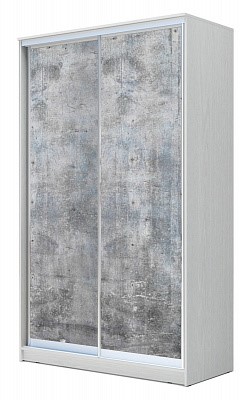Шкаф 2-х дверный Хит-24-15-77-22, 2400х1500х620, Бетон Белый в Нижнем Новгороде - изображение