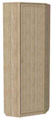 Шкаф распашной 402 угловой со штангой, цвет Дуб Сонома в Нижнем Новгороде - изображение