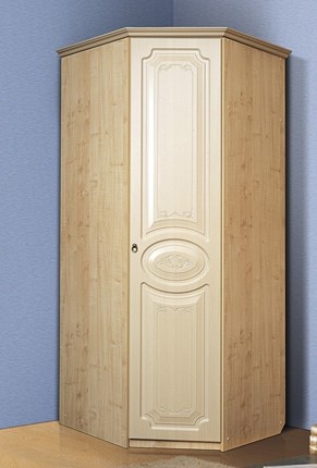 Распашной угловой шкаф Ивушка-5, цвет Дуб беленый в Нижнем Новгороде - изображение